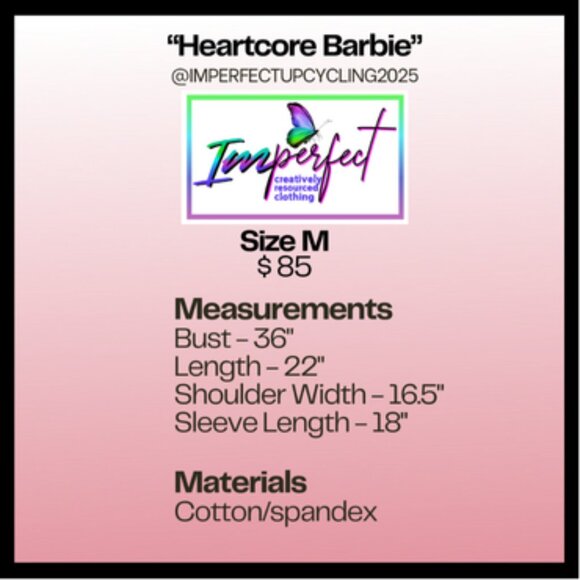 Upcycled Barbie denim jacket - Picture 2 of 2